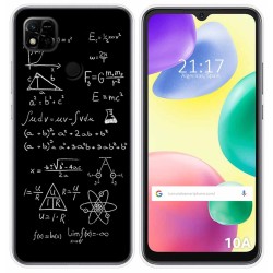 Funda Silicona compatible con Xiaomi Redmi 10A diseño Formulas Dibujos
