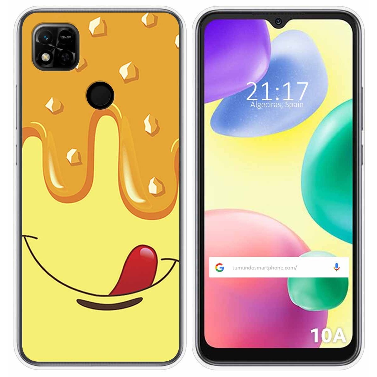 Funda Silicona compatible con Xiaomi Redmi 10A diseño Helado Vainilla Dibujos
