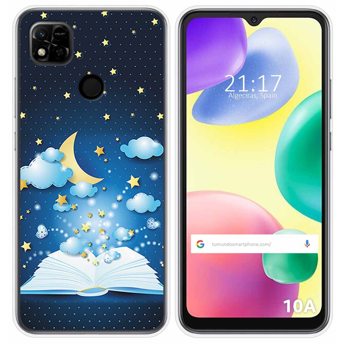 Funda Silicona compatible con Xiaomi Redmi 10A diseño Libro Cuentos Dibujos