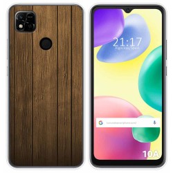 Funda Silicona compatible con Xiaomi Redmi 10A diseño Madera Dibujos