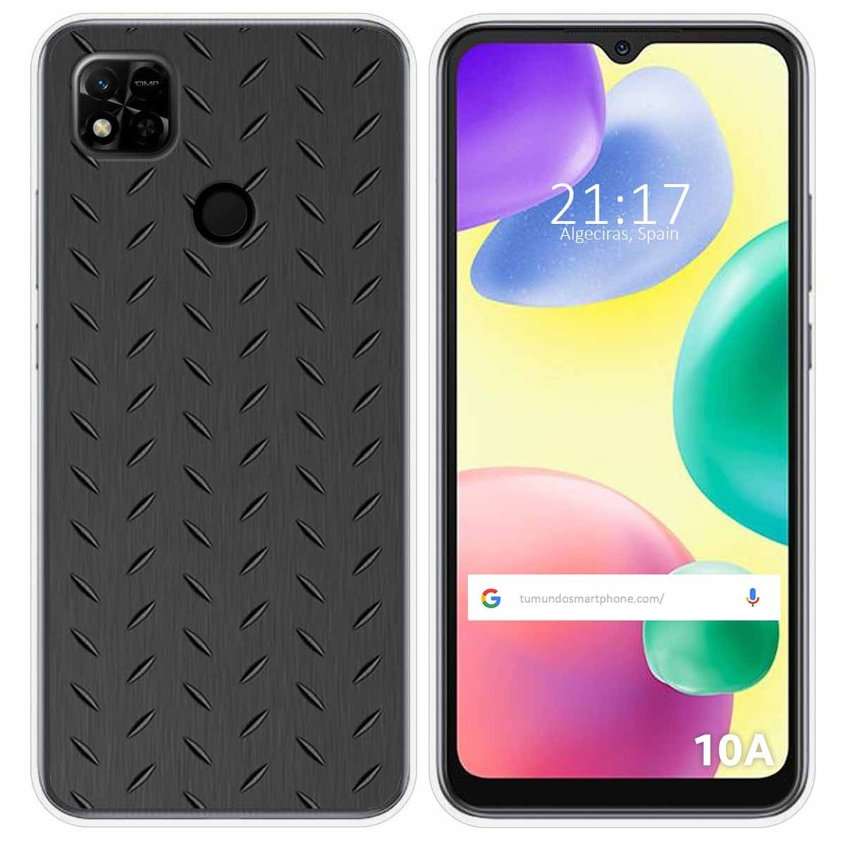 Funda Silicona compatible con Xiaomi Redmi 10A diseño Metal Dibujos