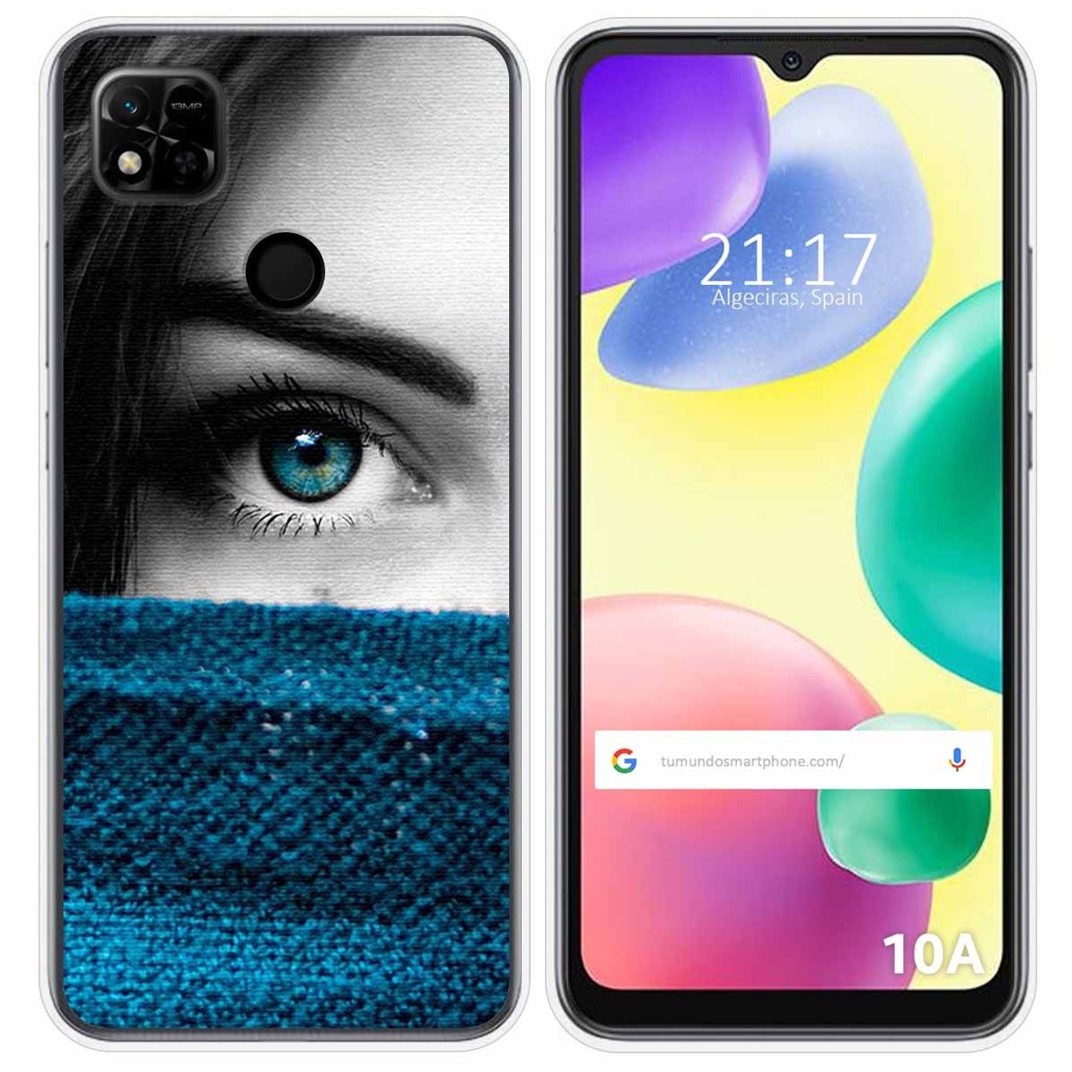 Funda Silicona compatible con Xiaomi Redmi 10A diseño Ojo Dibujos