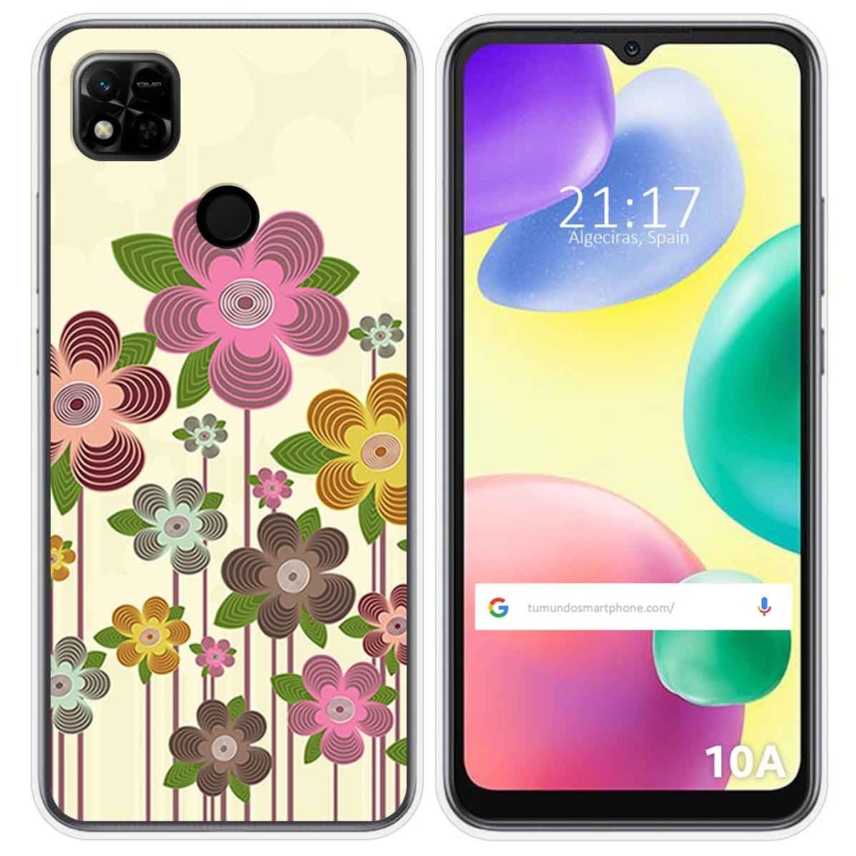 Funda Silicona compatible con Xiaomi Redmi 10A diseño Primavera En Flor Dibujos