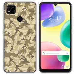 Funda Silicona compatible con Xiaomi Redmi 10A diseño Sand Camuflaje Dibujos