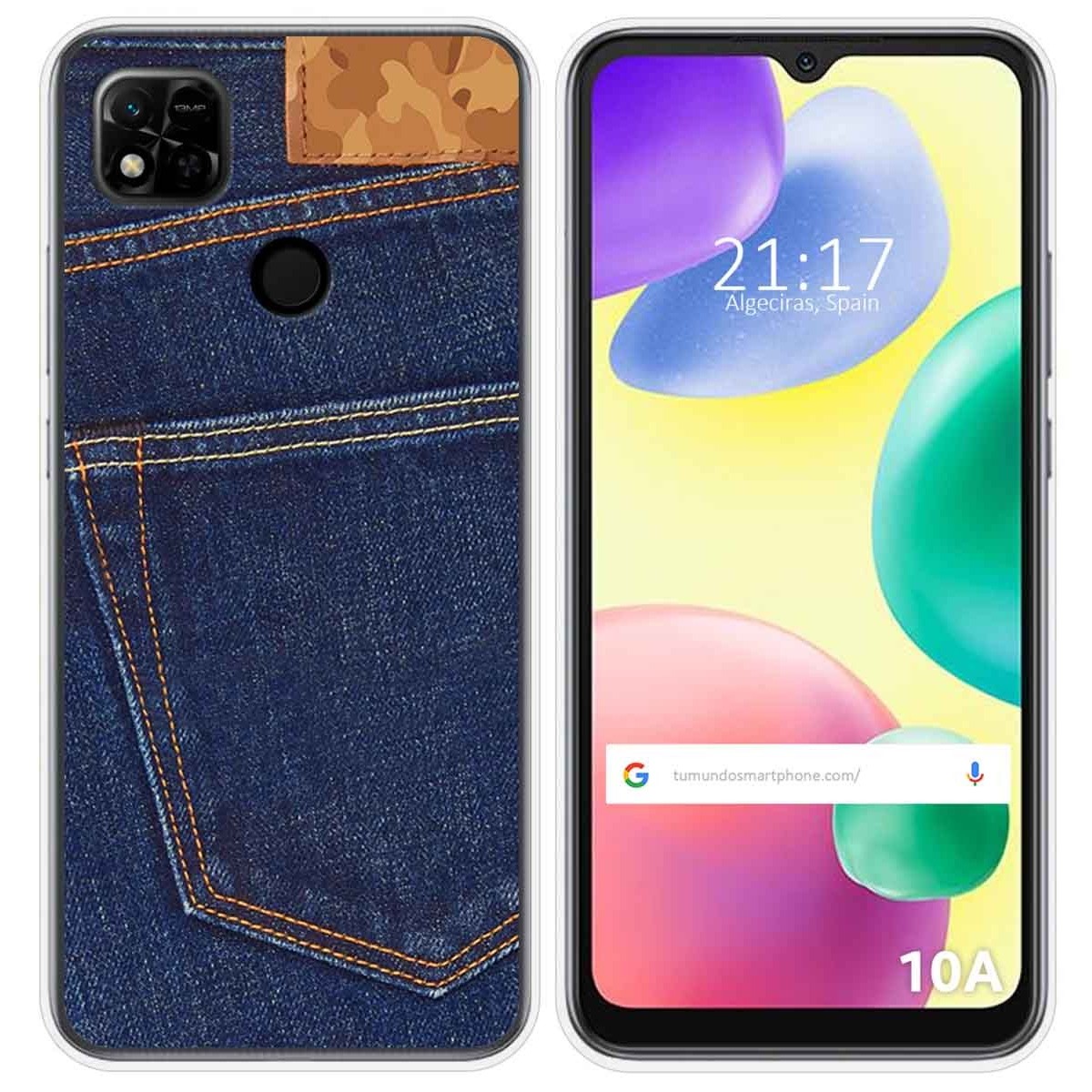 Funda Silicona compatible con Xiaomi Redmi 10A diseño Vaquero Dibujos