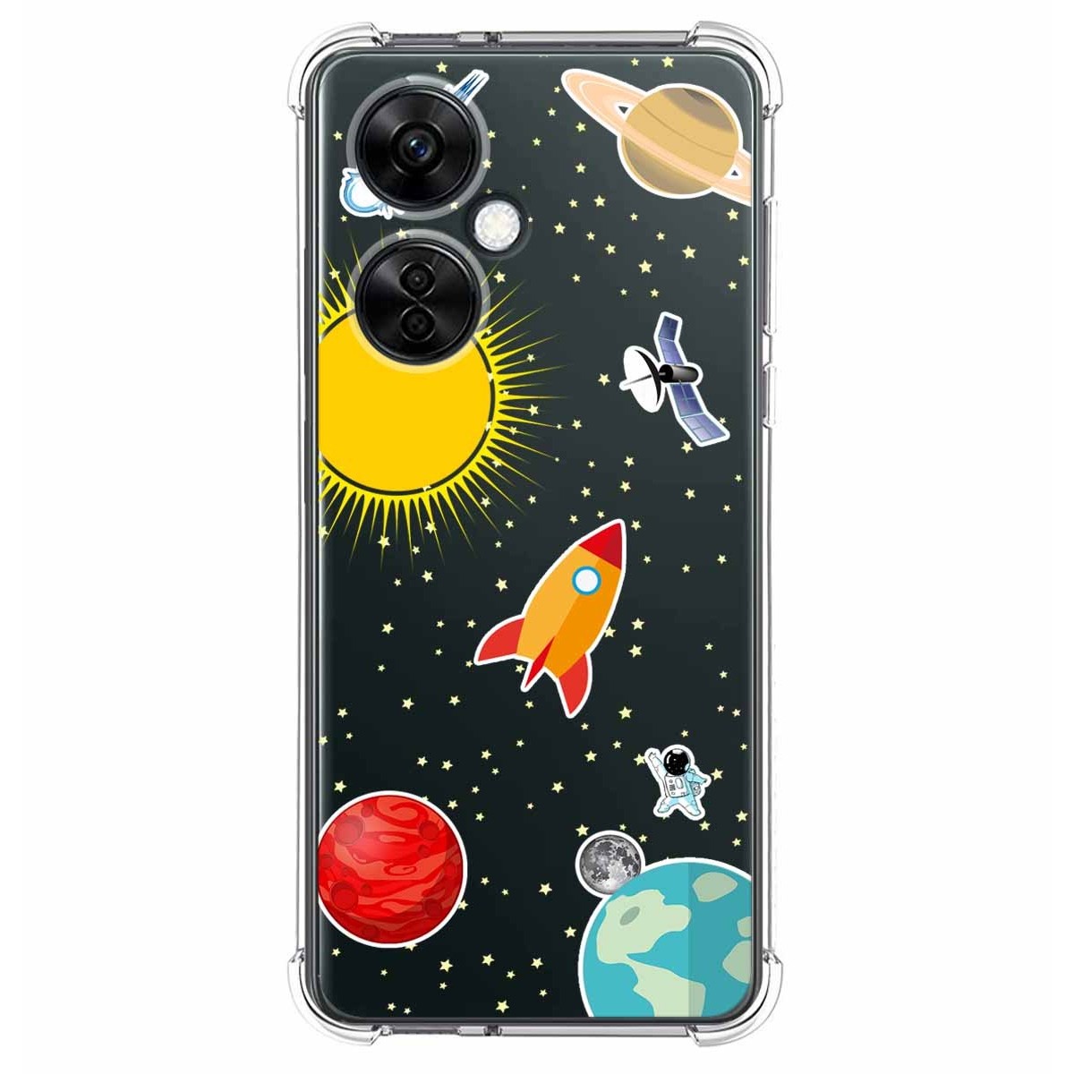 Funda Silicona Antigolpes para Oneplus Nord CE 3 Lite 5G diseño Espacio Dibujos