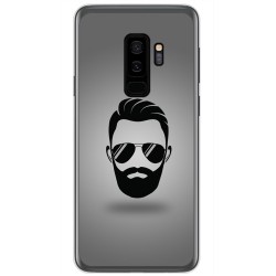 Funda Gel Tpu para Samsung Galaxy S9 Plus Diseño Barba Dibujos