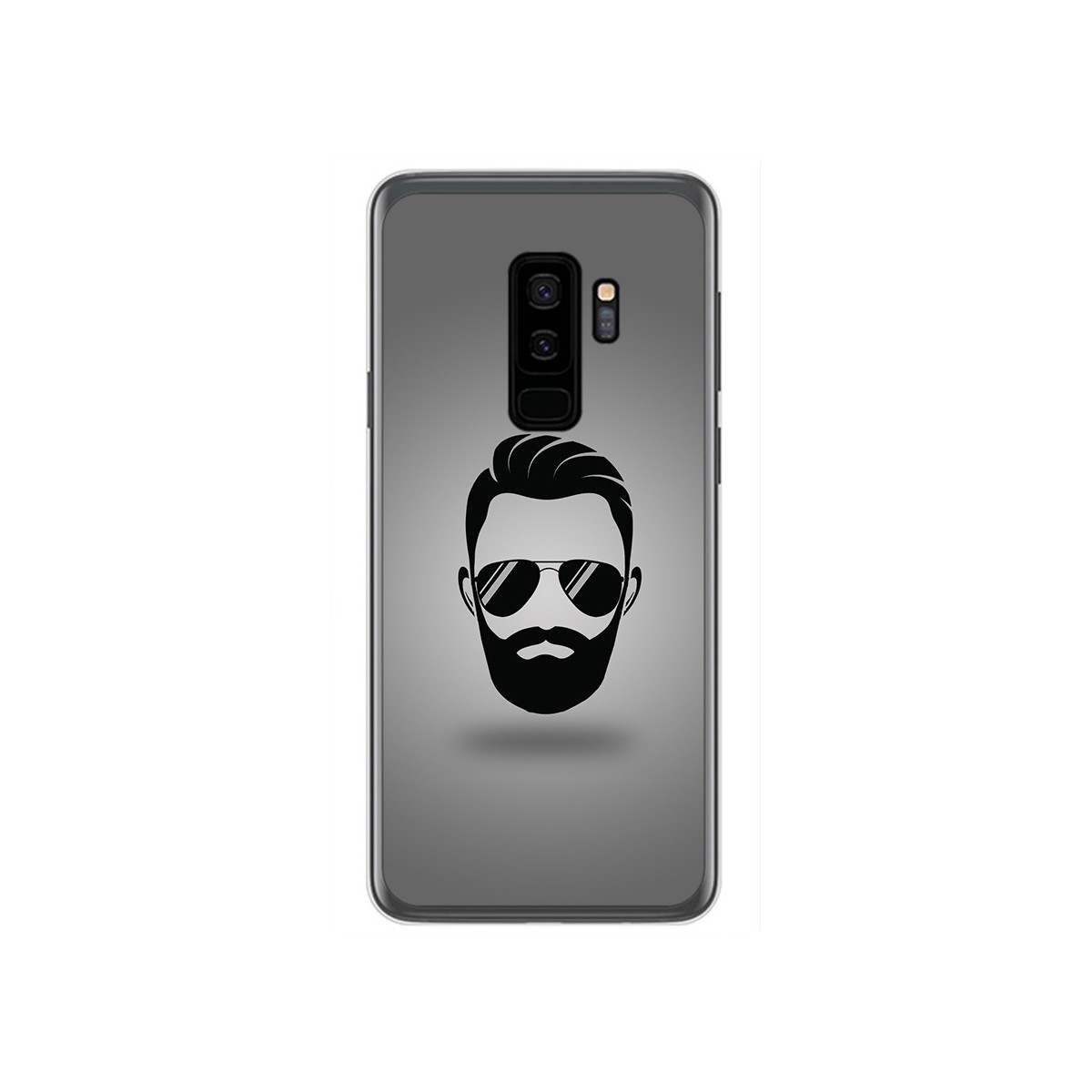 Funda Gel Tpu para Samsung Galaxy S9 Plus Diseño Barba Dibujos