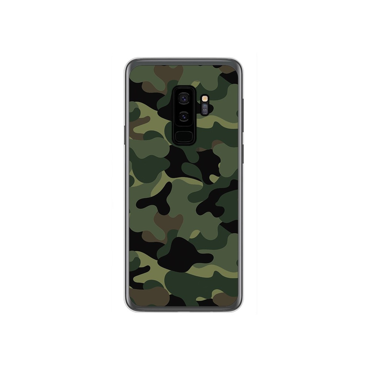 Funda Gel Tpu para Samsung Galaxy S9 Plus Diseño Camuflaje Dibujos