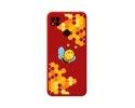 Funda Silicona Líquida Roja compatible con Xiaomi Redmi 10A diseño Abeja Dibujos