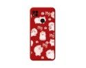 Funda Silicona Líquida Roja compatible con Xiaomi Redmi 10A diseño Cerdos Dibujos