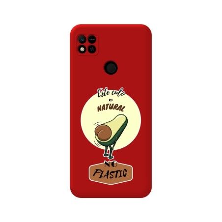 Funda Silicona Líquida Roja compatible con Xiaomi Redmi 10A diseño Culo Natural Dibujos