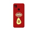 Funda Silicona Líquida Roja compatible con Xiaomi Redmi 10A diseño Vegan Life Dibujos