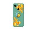 Funda Silicona Líquida Verde compatible con Xiaomi Redmi 10A diseño Abeja Dibujos