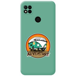 Funda Silicona Líquida Verde compatible con Xiaomi Redmi 10A diseño Adventure Dibujos
