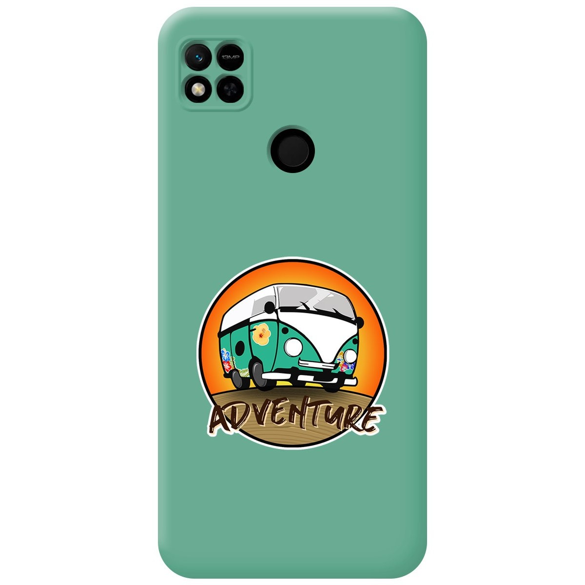 Funda Silicona Líquida Verde compatible con Xiaomi Redmi 10A diseño Adventure Dibujos