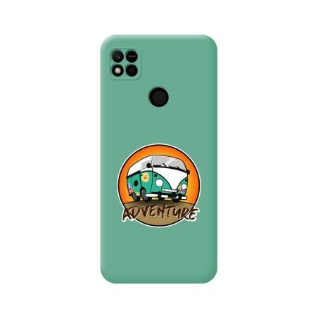 Funda Silicona Líquida Verde compatible con Xiaomi Redmi 10A diseño Adventure Dibujos