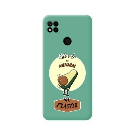 Funda Silicona Líquida Verde compatible con Xiaomi Redmi 10A diseño Culo Natural Dibujos