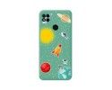 Funda Silicona Líquida Verde compatible con Xiaomi Redmi 10A diseño Espacio Dibujos
