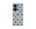 Funda Silicona Líquida Azul para Realme C55 diseño Catrina Dibujos