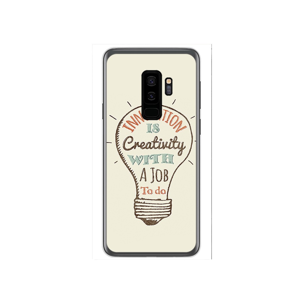 Funda Gel Tpu para Samsung Galaxy S9 Plus Diseño Creativity Dibujos
