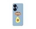 Funda Silicona Líquida Azul para Realme C55 diseño Vegan Life Dibujos