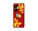 Funda Silicona Líquida Roja para Realme C55 diseño Abeja Dibujos