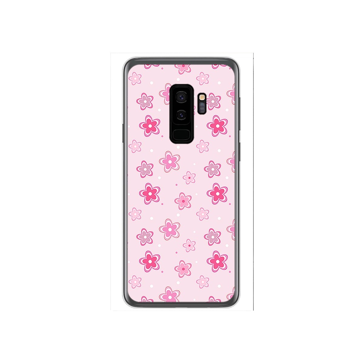 Funda Gel Tpu para Samsung Galaxy S9 Plus Diseño Flores Dibujos