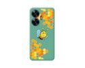 Funda Silicona Líquida Verde para Realme C55 diseño Abeja Dibujos