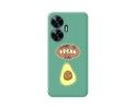 Funda Silicona Líquida Verde para Realme C55 diseño Vegan Life Dibujos