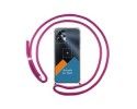 Personaliza tu Funda Colgante Transparente para Motorola Moto G13 con Cordon Rosa Fucsia Dibujo Personalizada