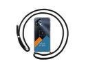Personaliza tu Funda Colgante Transparente para Motorola Moto G23 con Cordon Negro Dibujo Personalizada