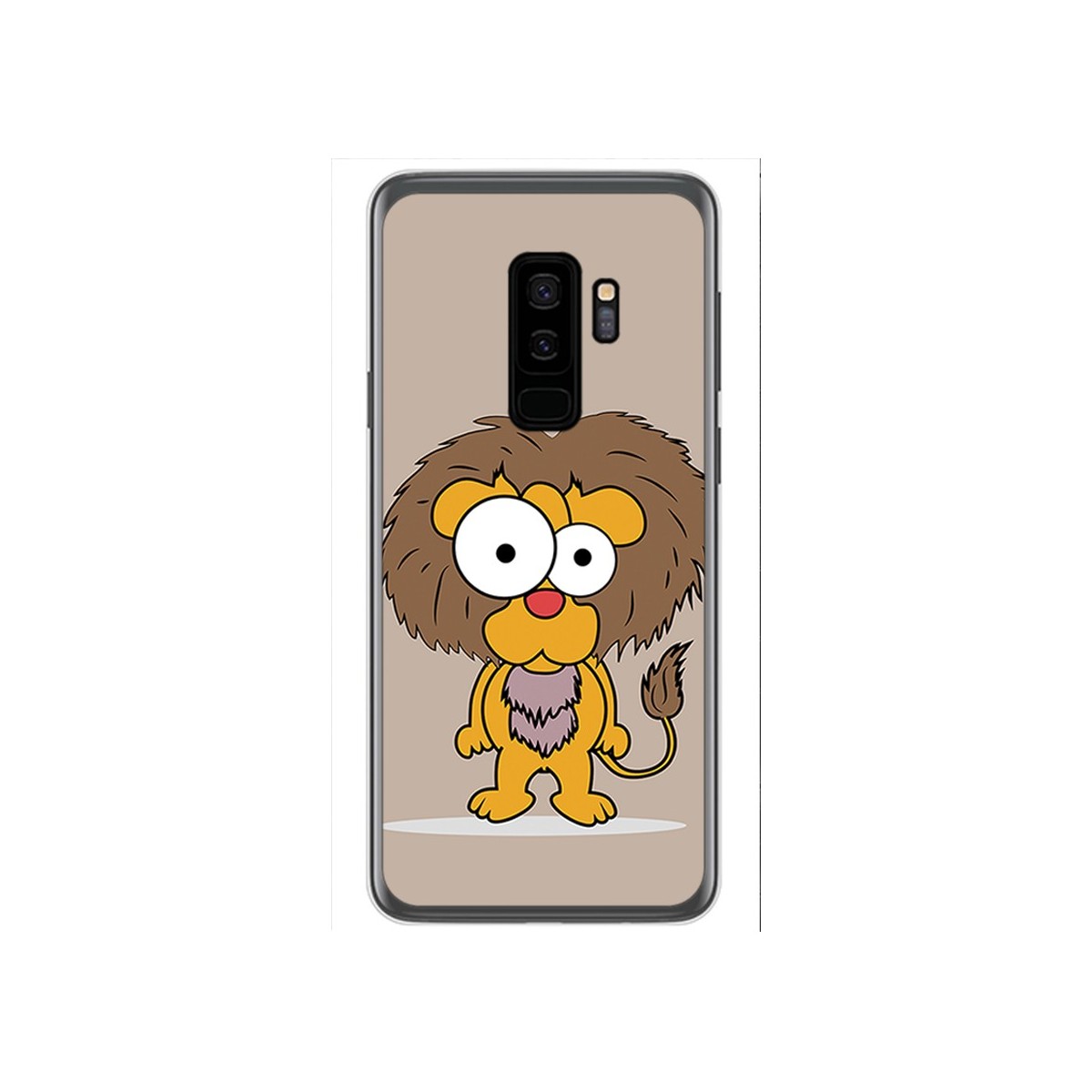 Funda Gel Tpu para Samsung Galaxy S9 Plus Diseño Leon Dibujos