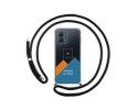Personaliza tu Funda Colgante Transparente para Motorola Moto G53 5G con Cordon Negro Dibujo Personalizada