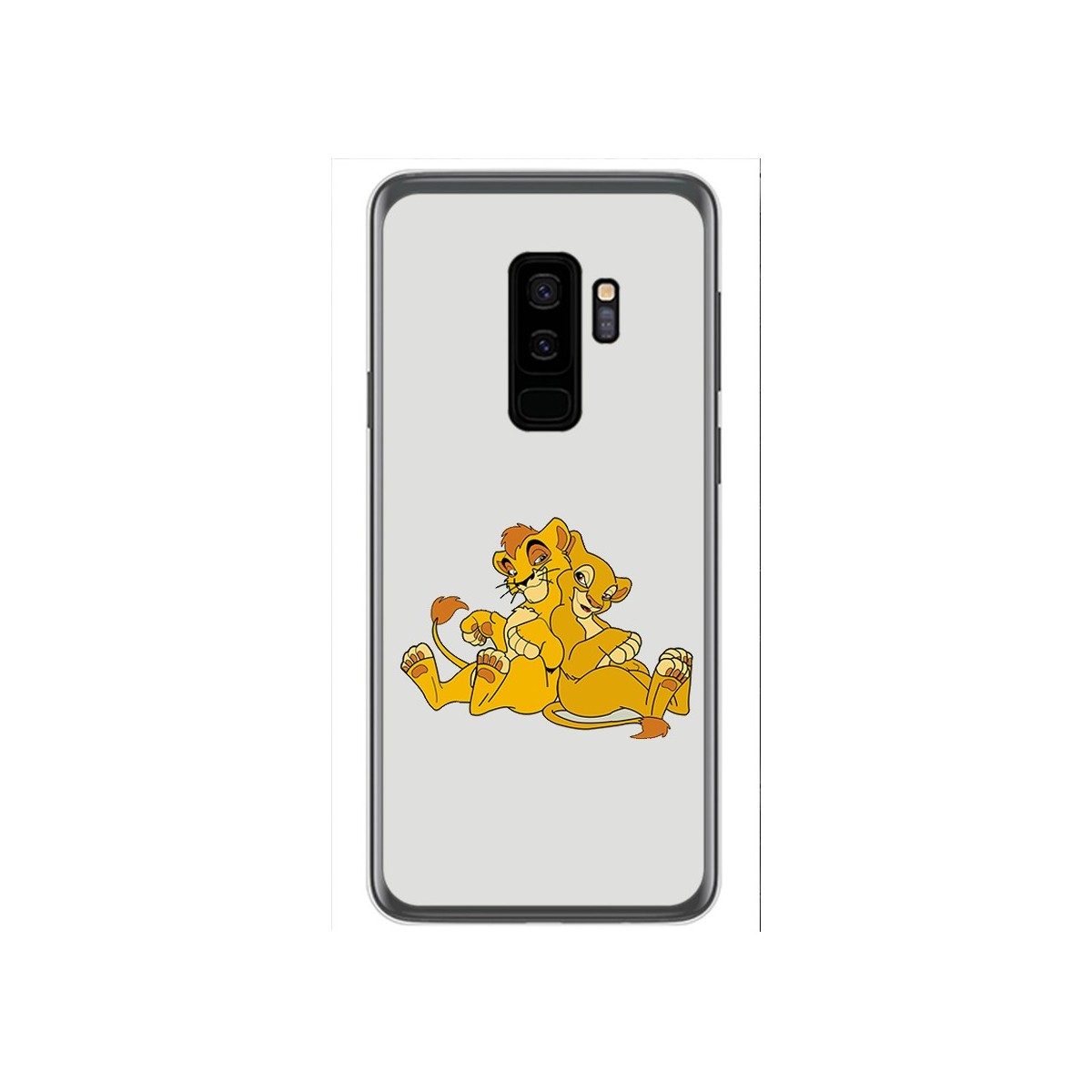 Funda Gel Tpu para Samsung Galaxy S9 Plus Diseño Leones Dibujos