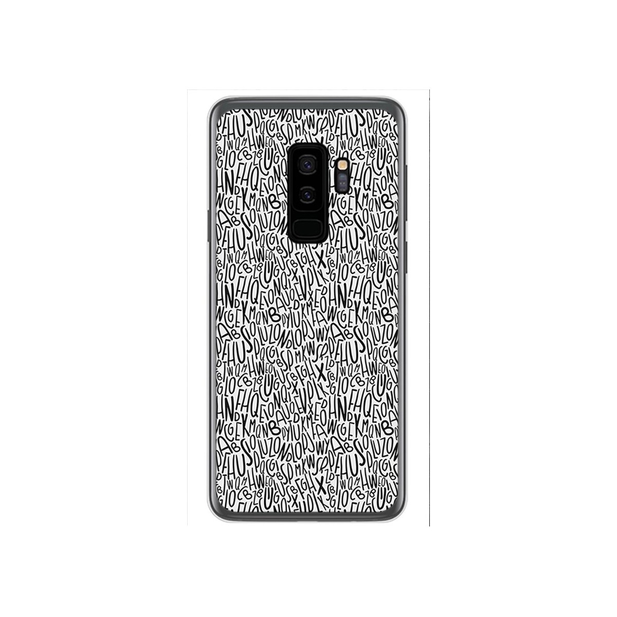 Funda Gel Tpu para Samsung Galaxy S9 Plus Diseño Letras Dibujos