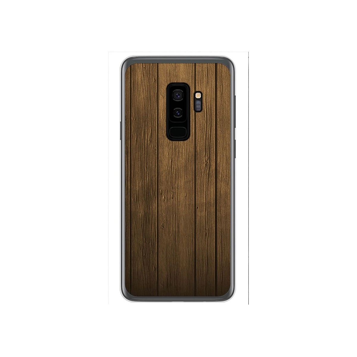 Funda Gel Tpu para Samsung Galaxy S9 Plus Diseño Madera Dibujos