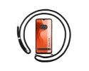 Funda Colgante Transparente para Motorola Moto E13 con Cordon Negro