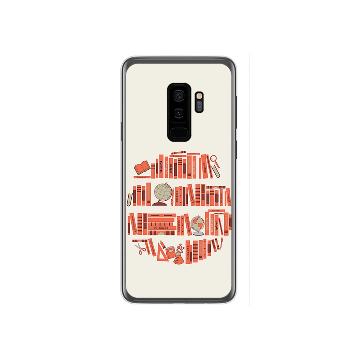Funda Gel Tpu para Samsung Galaxy S9 Plus Diseño Mundo Libro Dibujos