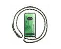 Funda Colgante Transparente para Motorola Moto G53 5G con Cordon Verde / Dorado