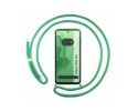 Funda Colgante Transparente para Motorola Moto G53 5G con Cordon Verde Agua
