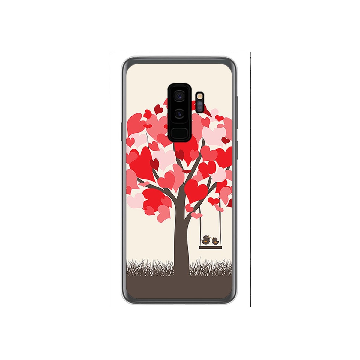 Funda Gel Tpu para Samsung Galaxy S9 Plus Diseño Pajaritos Dibujos