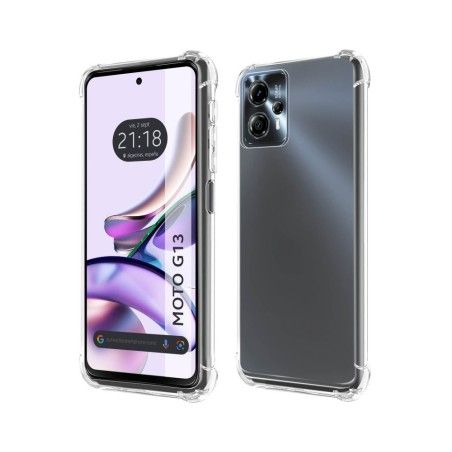 Funda Silicona Antigolpes Transparente para Motorola Moto G13