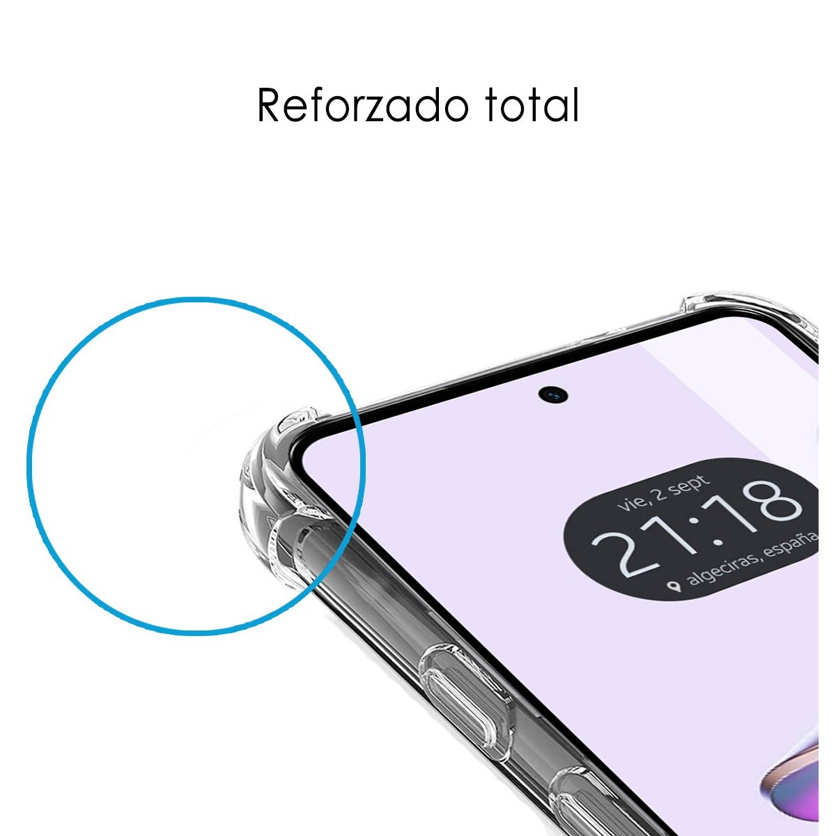 Funda Silicona Antigolpes Transparente para Motorola Moto G13