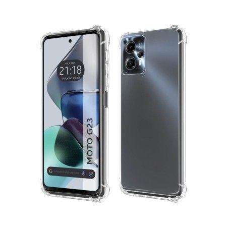 Funda Silicona Antigolpes Transparente para Motorola Moto G23