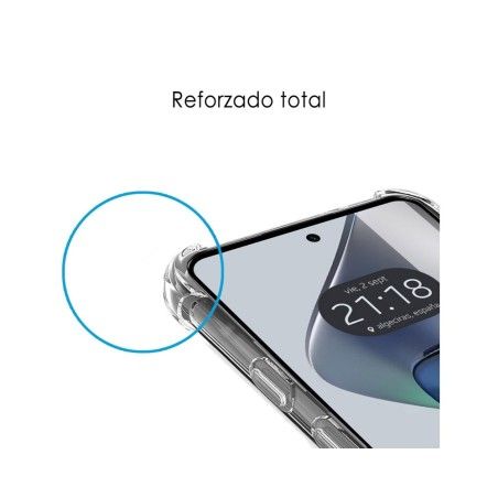 Funda Silicona Antigolpes Transparente para Motorola Moto G23