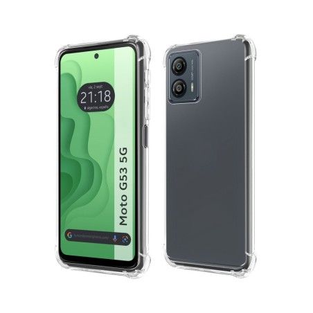 Funda Silicona Antigolpes Transparente para Motorola Moto G53 5G