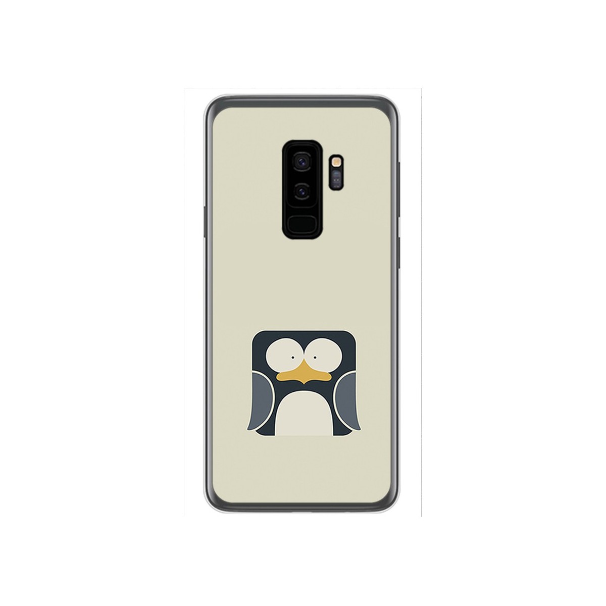 Funda Gel Tpu para Samsung Galaxy S9 Plus Diseño Pingüino Dibujos