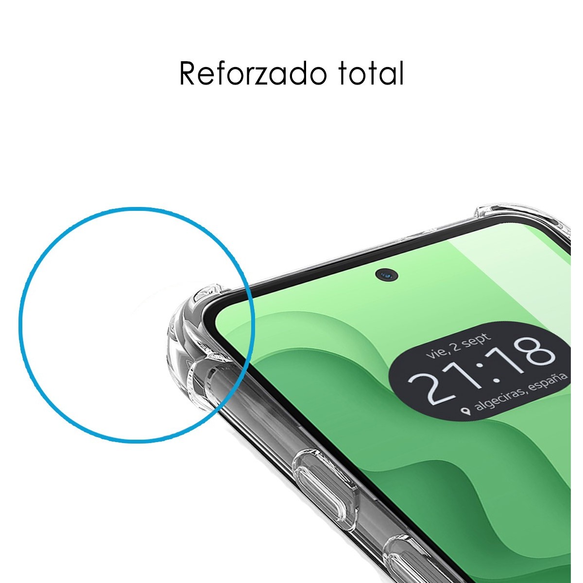 Funda Silicona Antigolpes Transparente para Motorola Moto G53 5G