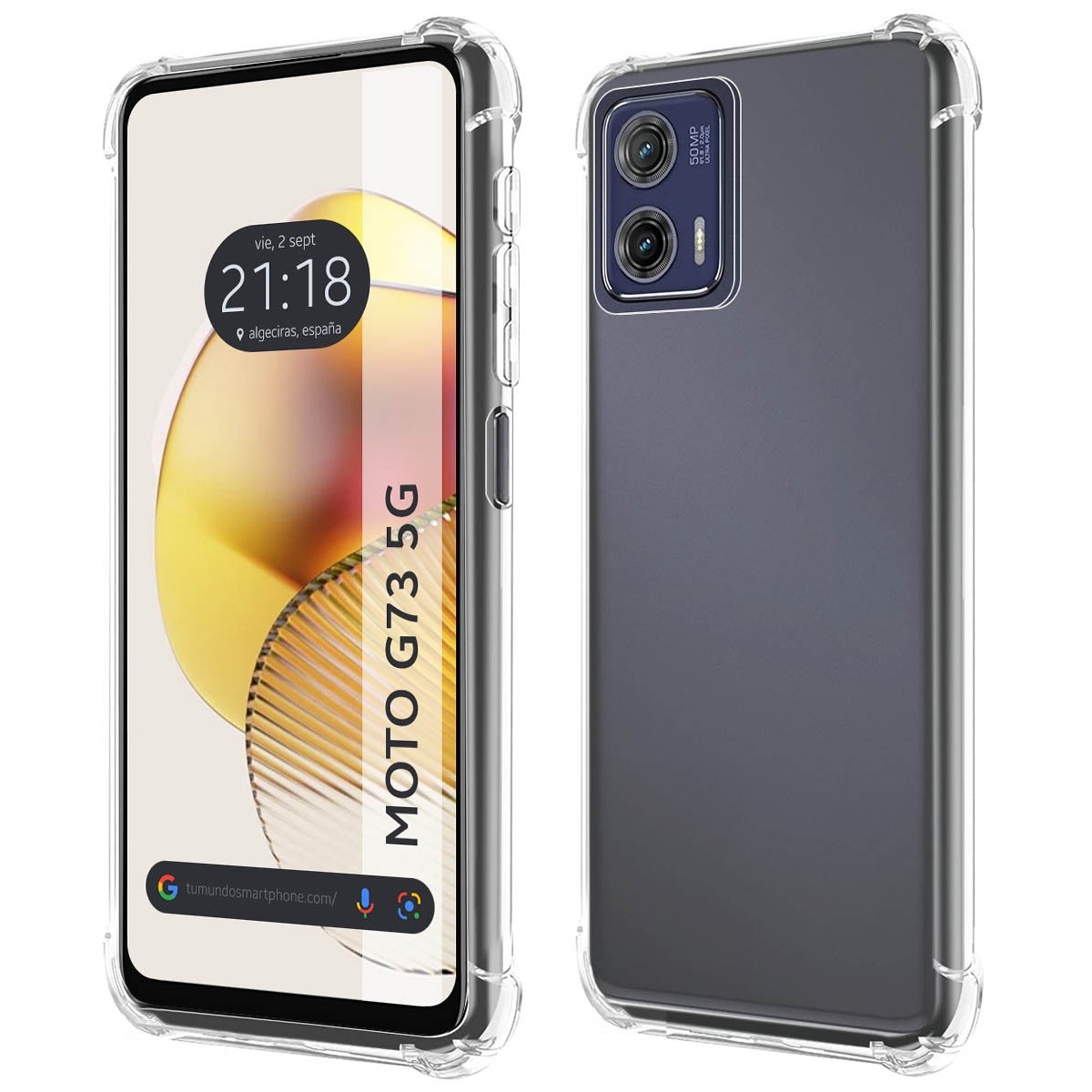 Funda Silicona Antigolpes Transparente para Motorola Moto G73 5G